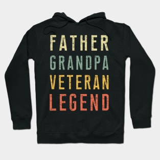 Father Grandpa Veteran Legend - Father's Day Gift Hoodie